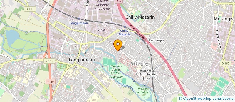 localisation de l'entreprise MONSIEUR RENE REY à LONGJUMEAU