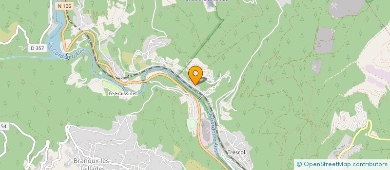 localisation de l'entreprise MONSIEUR RENE REYNAUD  LA GRAND-COMBE