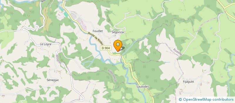 localisation de l'entreprise MONSIEUR RENE RIEUCAU  VILLECOMTAL