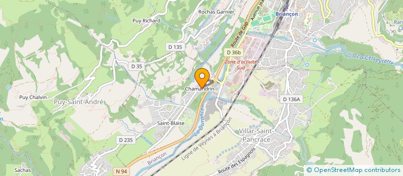 localisation de l'entreprise MONSIEUR RENE RIOU  BRIANCON