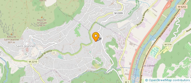 localisation de l'entreprise MONSIEUR RENE RISSO  SAINT-JEANNET