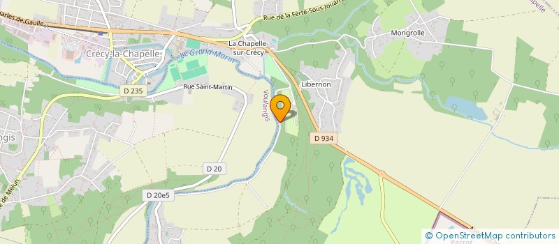 localisation de l'entreprise MONSIEUR RENE RIVET  CRECY-LA-CHAPELLE