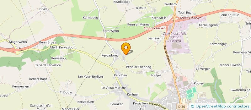 localisation de l'entreprise MONSIEUR RENE RIVOAL à CHATEAUNEUF-DU-FAOU