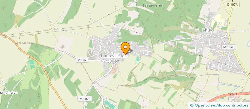 localisation de l'entreprise MONSIEUR RENE ROBIN  HAUTEVILLE-LES-DIJON