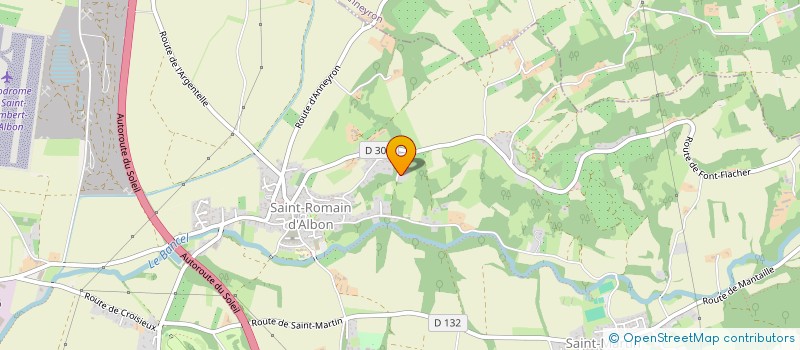 localisation de l'entreprise MONSIEUR RENE ROBIN  ALBON