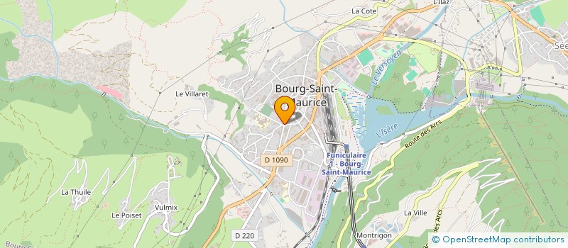 localisation de l'entreprise MONSIEUR RENE ROCHE  BOURG-SAINT-MAURICE