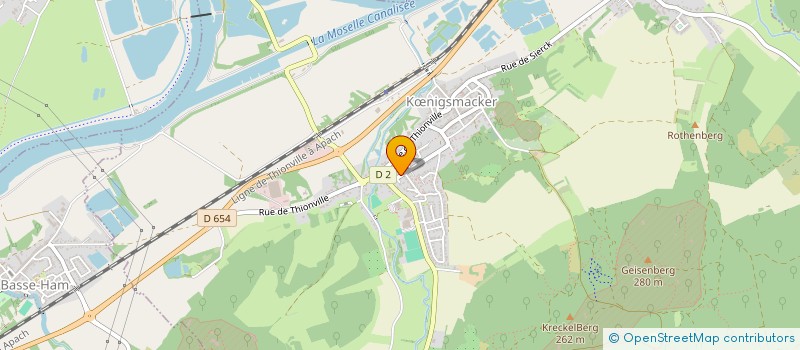 localisation de l'entreprise MONSIEUR RENE ROELS  KNIGSMACKER