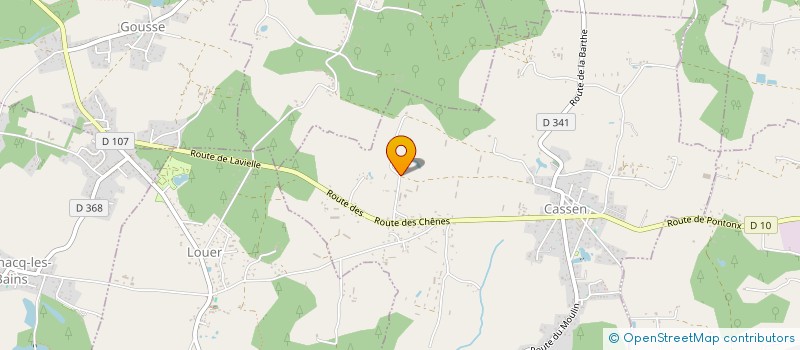 localisation de l'entreprise MONSIEUR RENE ROGER CASTAGNET  CASSEN