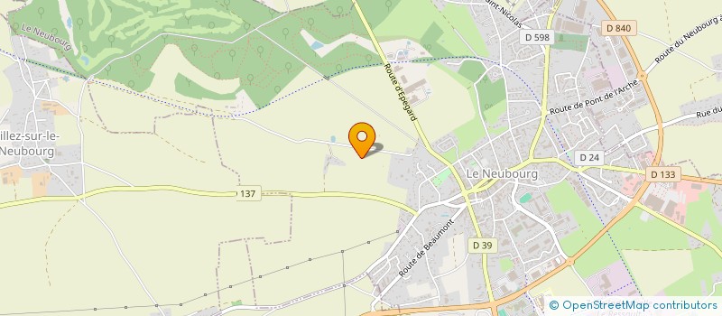 localisation de l'entreprise MONSIEUR RENE ROLLAND  LE NEUBOURG