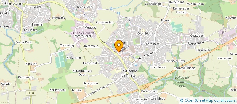 localisation de l'entreprise MONSIEUR RENE ROPARS  PLOUZANE