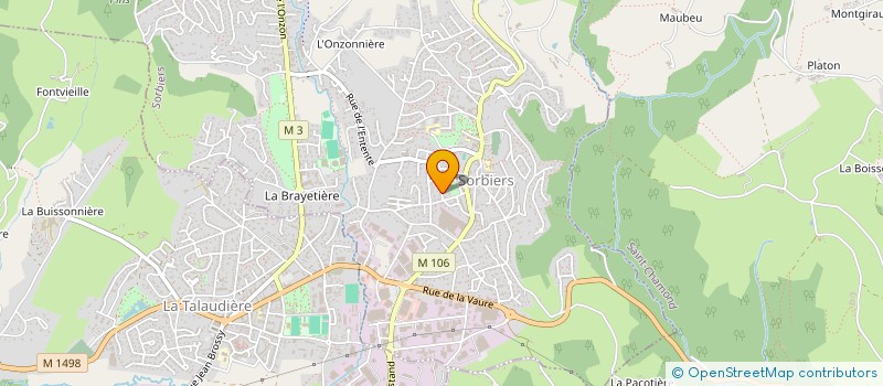 localisation de l'entreprise MONSIEUR RENE ROUBY à SORBIERS