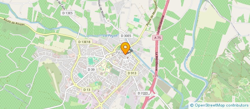 localisation de l'entreprise MONSIEUR RENE ROUCAIROL  PEZENAS