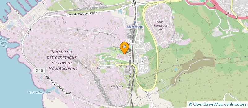 localisation de l'entreprise MONSIEUR RENE ROUMIEU  MARTIGUES