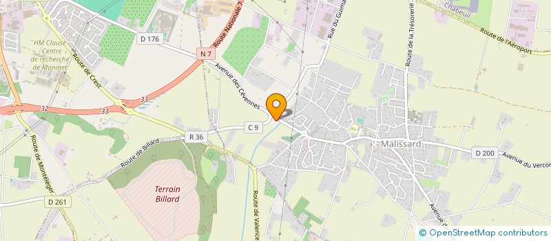 localisation de l'entreprise MONSIEUR RENE ROUX  LA BAUME-CORNILLANE