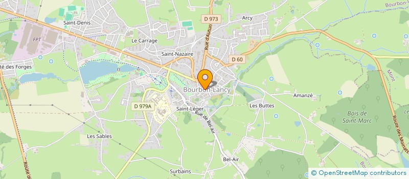 localisation de l'entreprise MONSIEUR RENE ROUX  BOURBON-LANCY