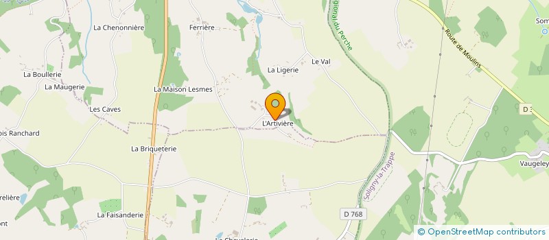 localisation de l'entreprise MONSIEUR RENE ROUX à SAINT-MARTIN-DES-PEZERITS