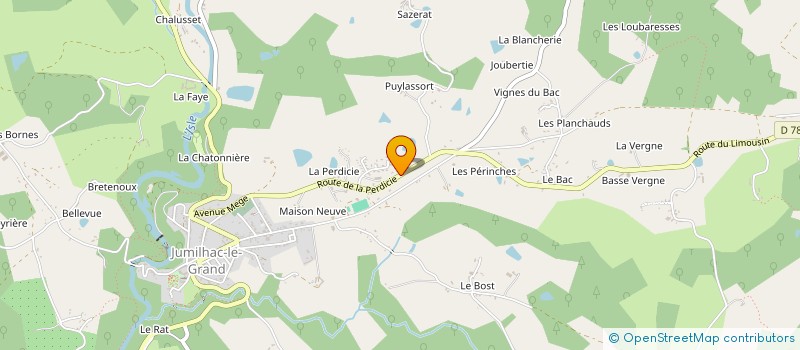 localisation de l'entreprise MONSIEUR RENE ROUX à JUMILHAC-LE-GRAND