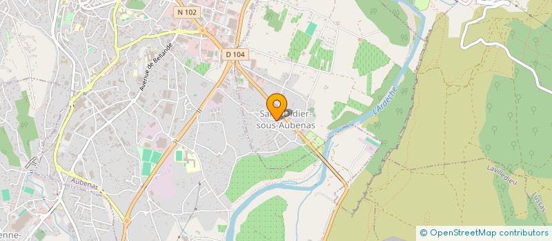 localisation de l'entreprise MONSIEUR RENE ROVARIS à SAINT-DIDIER-SOUS-AUBENAS