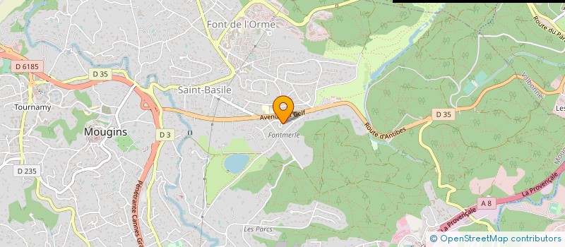 localisation de l'entreprise MONSIEUR RENE ROYON à MOUGINS
