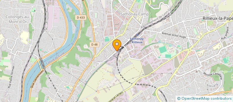 localisation de l'entreprise MONSIEUR RENE ROZEC  SATHONAY-CAMP