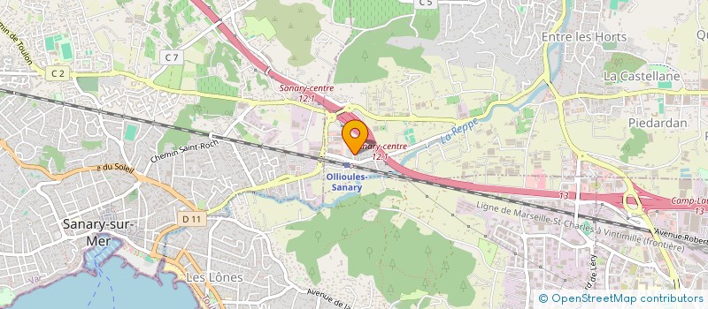 localisation de l'entreprise MONSIEUR RENE SALASCA  OLLIOULES