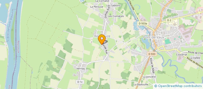 localisation de l'entreprise MONSIEUR RENE SALLET  PONT-DE-VAUX