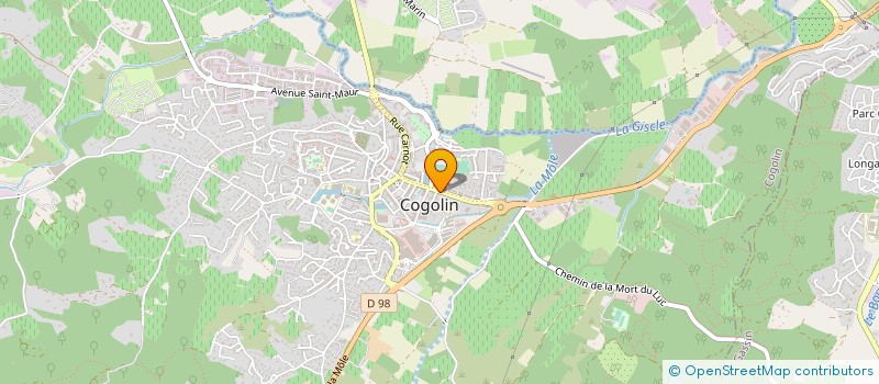 localisation de l'entreprise MONSIEUR RENE SALVESTRINI  COGOLIN