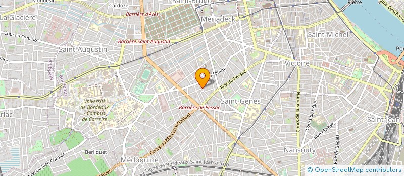 localisation de l'entreprise MONSIEUR RENE SARDOS à BORDEAUX