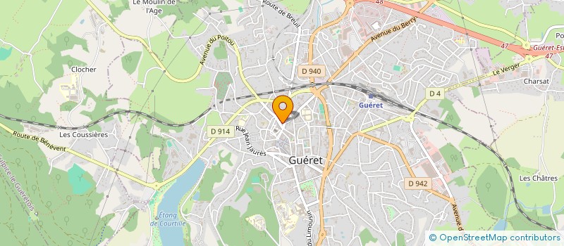 localisation de l'entreprise MONSIEUR RENE SARTOUX à GUERET