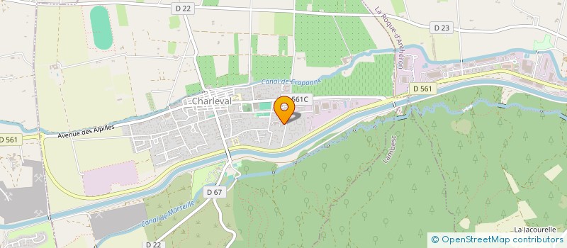 localisation de l'entreprise MONSIEUR RENE SATORES  CHARLEVAL