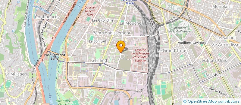 localisation de l'entreprise MONSIEUR RENE SAUNIER  LYON