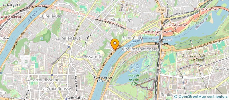 localisation de l'entreprise MONSIEUR RENE SAUNIER  CALUIRE-ET-CUIRE