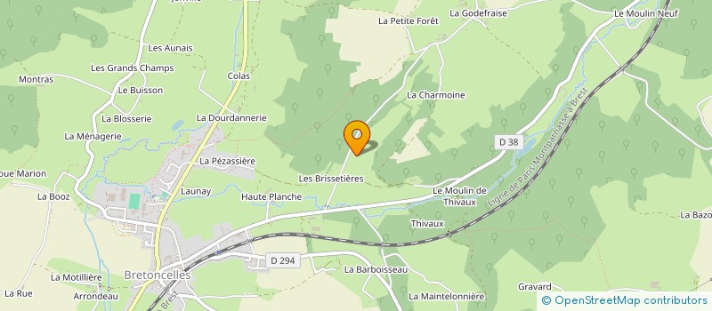 localisation de l'entreprise MONSIEUR RENE SAVARE à BRETONCELLES