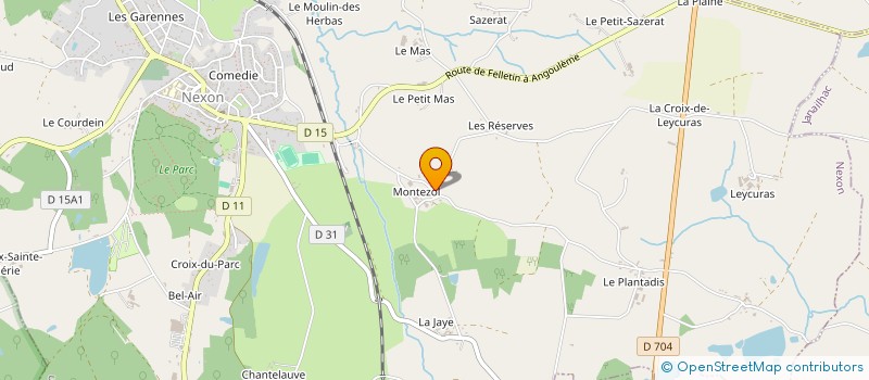 localisation de l'entreprise MONSIEUR RENE SAZERAT  NEXON