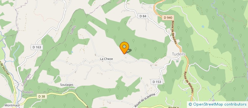 localisation de l'entreprise MONSIEUR RENE SERVANTIE  TUDEILS