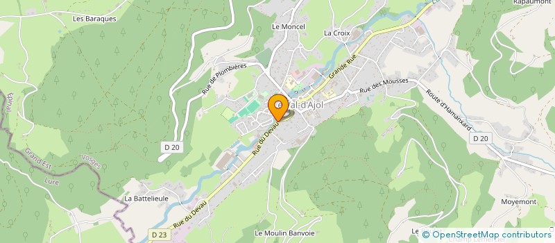 localisation de l'entreprise MONSIEUR RENE SIBILLE à LE VAL-D'AJOL