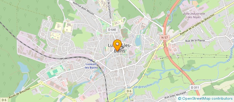 localisation de l'entreprise MONSIEUR RENE SIGOILLOT  LUXEUIL-LES-BAINS