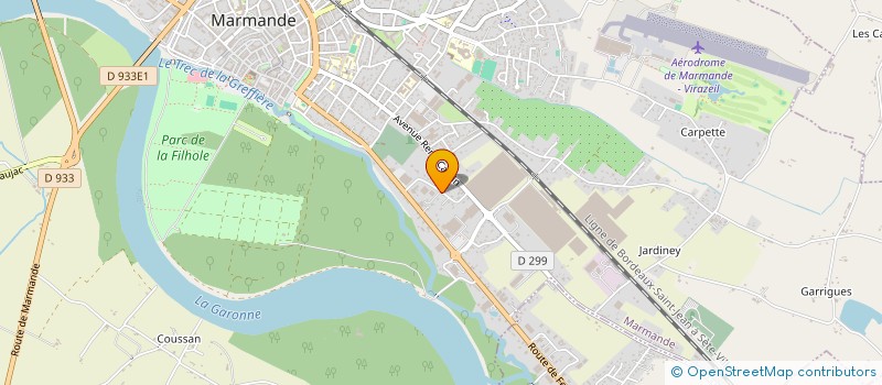 localisation de l'entreprise MONSIEUR RENE SILVA  MARMANDE