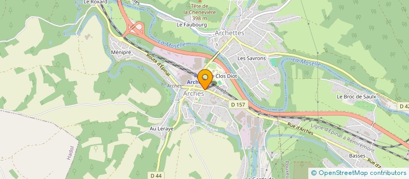 localisation de l'entreprise MONSIEUR RENE SIMONIN  ARCHES