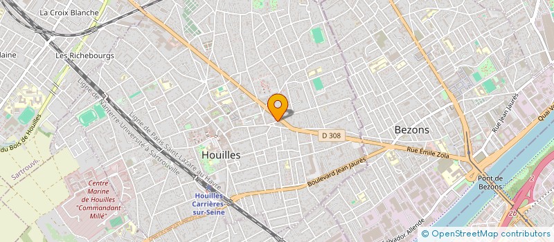 localisation de l'entreprise MONSIEUR RENE SIWIEC  HOUILLES