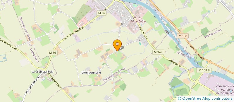 localisation de l'entreprise MONSIEUR RENE SIX  QUESNOY SUR DEULE