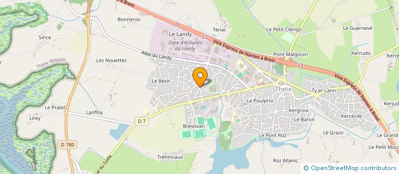 localisation de l'entreprise MONSIEUR RENE SONET à THEIX-NOYALO