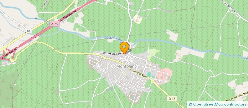 localisation de l'entreprise MONSIEUR RENE SOULIE  MONTBLANC