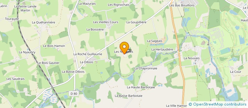 localisation de l'entreprise MONSIEUR RENE SOUQUET  BAGUER-MORVAN