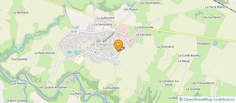 localisation de l'entreprise MONSIEUR RENE SOURISSEAU  SEVREMOINE