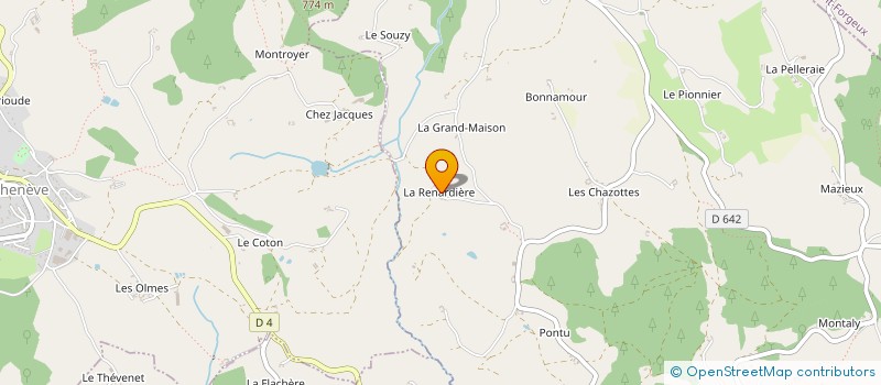 localisation de l'entreprise MONSIEUR RENE SUBRIN  MONTROTTIER