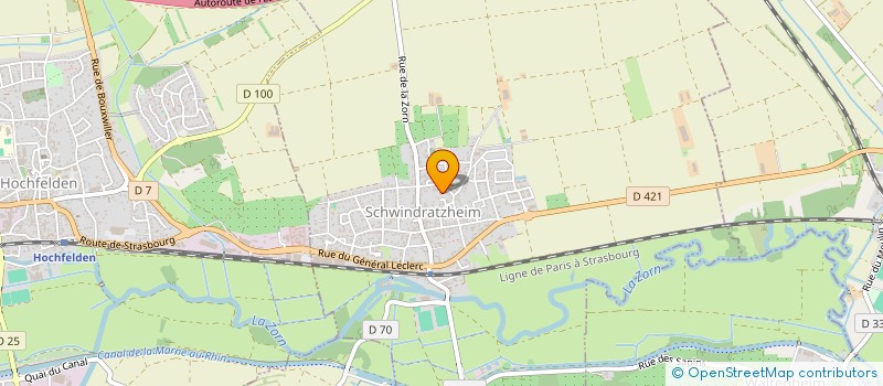 localisation de l'entreprise MONSIEUR RENE SUTTER  SCHWINDRATZHEIM