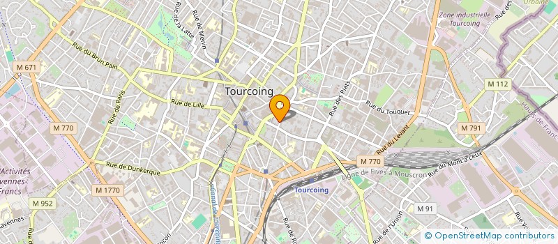localisation de l'entreprise MONSIEUR RENE SWAMBERGHE  TOURCOING