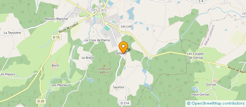 localisation de l'entreprise MONSIEUR RENE SYLVAIN à LES CARS