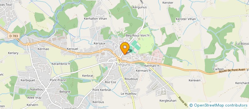 localisation de l'entreprise MONSIEUR RENE TANGUY  TREGUNC